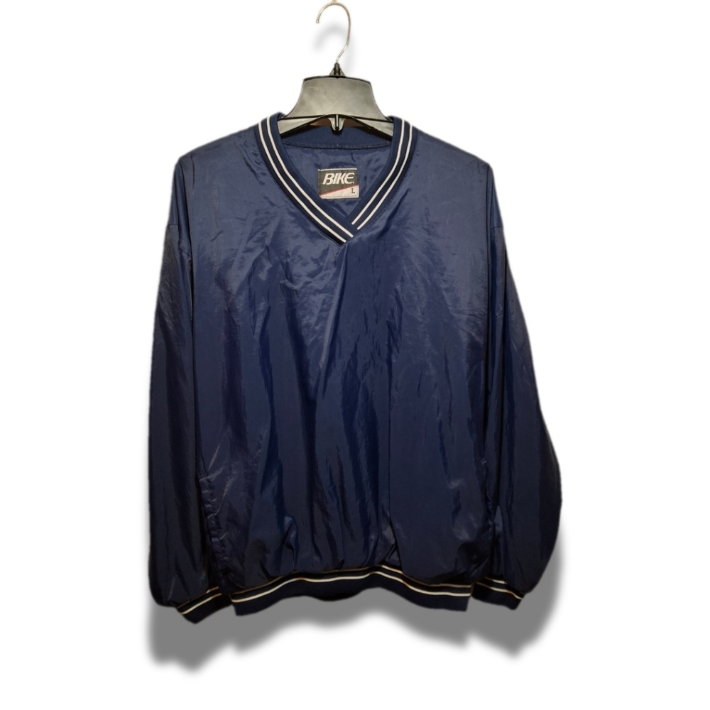 Bike Brand V-neck Pullover Windbreaker | Vintage | Large